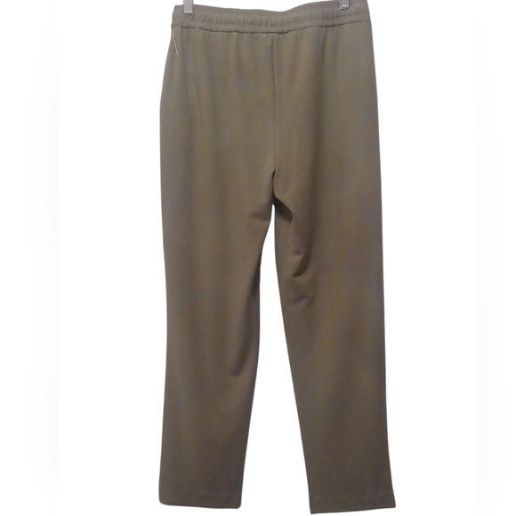 Joie - NWT Olive Green Straight Leg Pants W/ Tie String, Elastic Waist, Size P/S - Picture 12 of 12